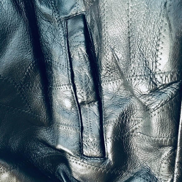 Cellini Vintage Genuine Leather Bomber Jacket - Picture 10 of 10
